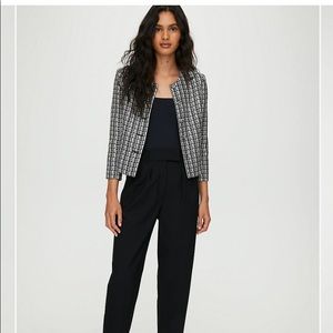 Aritzia Tweed Jacket (Color: BLACK/ESPACE) NWT